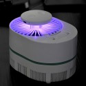 H35844 Mosquito Eradicatio Desktop Fan 3 Gears Wind Speed LED Light Cooling Fans USB Charging Mosquito Killer Fan - Blue