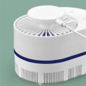 H35844 Mosquito Eradicatio Desktop Fan 3 Gears Wind Speed LED Light Cooling Fans USB Charging Mosquito Killer Fan - Blue