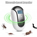 Electronic Ultrasonic Pests Repeller Control Bug Mosquito Mouse Cockroach Killer Reject - Grey US Plug