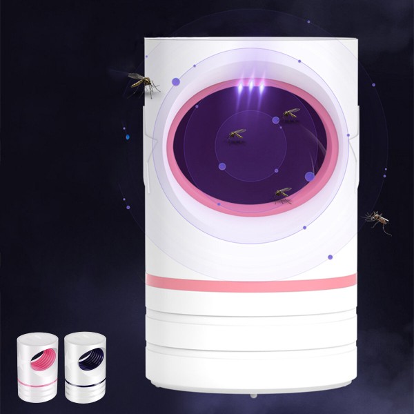 DC5V 2020 USB Mosquito Killer Lamp Indoor Inhalation LED Mosquito Aspirator for Healthcare - Pink