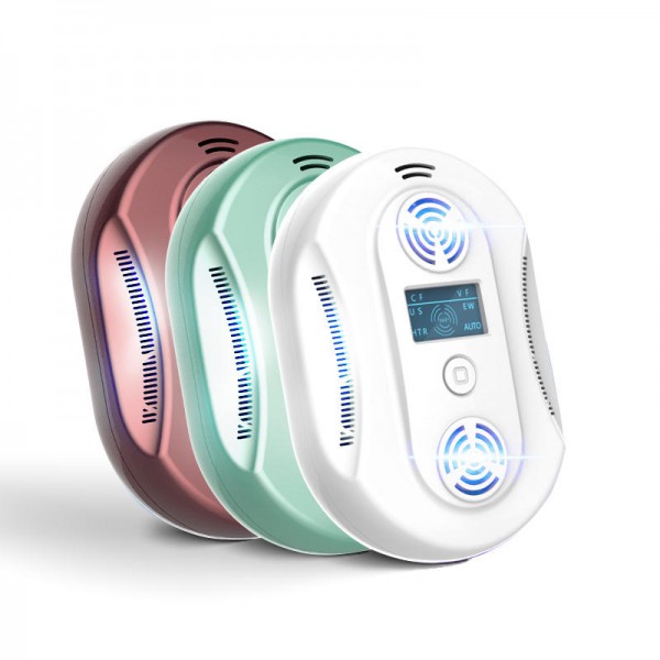 HJS-602 Ultrasonic Electronic Pest Repeller Humane Poison-Free with Flash Light Animal Repeller Pest Control for Insect Rodent M