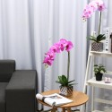 Artificial Plant Butterfly Orchid Flower Pot Home Wedding Party Home Decorations -  Pink