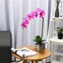 Artificial Plant Butterfly Orchid Flower Pot Home Wedding Party Home Decorations -  Pink