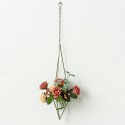 Triangle Hanging Wrought Iron Pineapple Flower Stand Metal Hollow Soilless Flower Pot Simple Flower Stand - Type A
