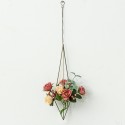Triangle Hanging Wrought Iron Pineapple Flower Stand Metal Hollow Soilless Flower Pot Simple Flower Stand - Type A