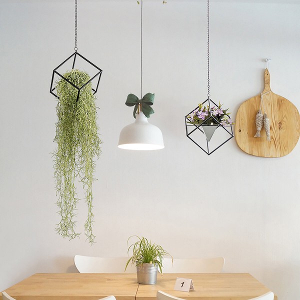 Creative Iron Hanging Flower Stand Ins Air-Cooled Shop Ceiling Top Decorative l Pendant - K10