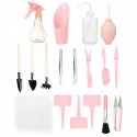 16/7Pcs Gardening Tool Miniature Set Hand Transplanting Succulent Planting Kits - C