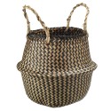 Seagrass Storage Basket Flower Pot Rattan Plant Toys Holder Container Decor - M