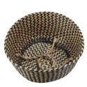 Seagrass Storage Basket Flower Pot Rattan Plant Toys Holder Container Decor - M