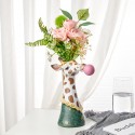 Animal Head  Succulent Vase Flower Pot Hand Painting Giraffe Rabbit Bear Panda Blowing Bubble Animal Bust Figure Vase - Typ