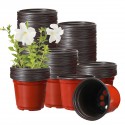 130PCS Plastic Plant Flower Pots 4'' Succulent Nursery Drainage Holes Pot - #1