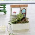 Green Plant  Flower Pot Sedum Succulent Planter Bonsai Trough Box Bookstore Decorations