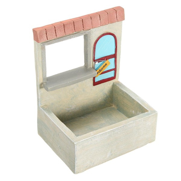 Green Plant  Flower Pot Sedum Succulent Planter Bonsai Trough Box Bookstore Decorations