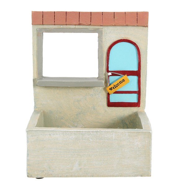 Green Plant  Flower Pot Sedum Succulent Planter Bonsai Trough Box Bookstore Decorations