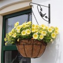 Plant Hanger Wall Bracket Iron Basket Rack Hook Garden Flower Pot Holder Black - #1