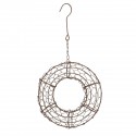 Gardening Round Iron Hanging Planter Pot Flower Pot Wire Wreath For Succulent Plant Decorations