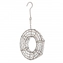 Gardening Round Iron Hanging Planter Pot Flower Pot Wire Wreath For Succulent Plant Decorations