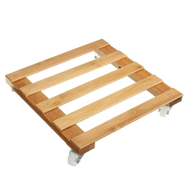 Flower Plant Pot Stand Base Saucer Tray Rack Roller Moved Pulley Wheel Garden Decorations  - 30x30cm