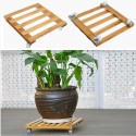 Flower Plant Pot Stand Base Saucer Tray Rack Roller Moved Pulley Wheel Garden Decorations  - 30x30cm
