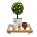 Flower Plant Pot Stand Base Saucer Tray Rack Roller Moved Pulley Wheel Garden Decorations  - 30x30cm