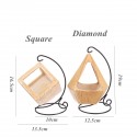 Gardening Ceramic Hanging Succulent Flower Pot Stand Indoor Flower Decorations Diamond Planter - Square
