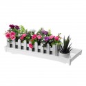 PP Plant Tray Succulents Seedling Drain Balcony Growing Holder Nursery Garden Decorations - White