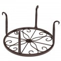 Wrought Iron Pot Plant Stand Flower Shelf Rack Holder Indoor Garden Display  - Copper