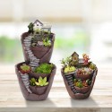 Sky Garden Potted Big House Micro Landscape Meat Plant Pots Flower Pot  Decorations