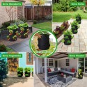 4/6pcs Strawberry Grow Bags Growing Pot 8 Side Grow Pockets Large 10 Gallon - #1