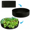 127x30cm Planting Grow Bag Raised Plant Bed Garden Flower Planter Vegetable Bag - Black