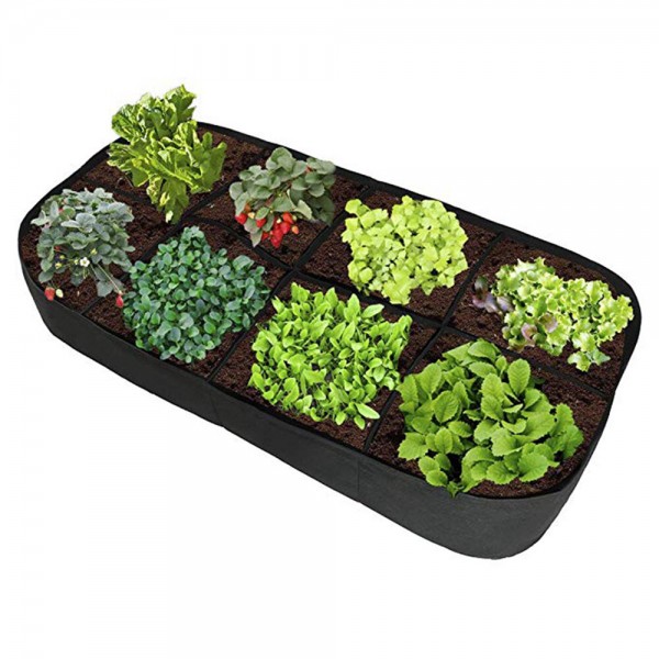 Garden Grow Bag Outdoor Vegetable Planter Garden Pots Garden Living Bag Fabric Grow Pot Gardening Supplies - 60x60x30cm