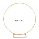 2M Wedding Stand Flower Rack Arch Round Iron Party Door Garden Metal Prop Decor - #3