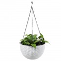 Large Rattan Plaited Hanging Plant Pots Flower Baskets Rope Flower Pot - #C