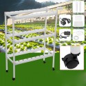 110-220V 3 Layers Hydroponic Growing Kit 6 Pipes 54 Holes Vertical Style Double Side Water Curlture Set Garden Vegetable Plantin
