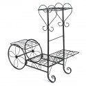 Flower Pot Plant Stand Storage shelf Organizer Plant Shelf Classical Design Iron Design Bookshelf  Round For Office Home Garden 