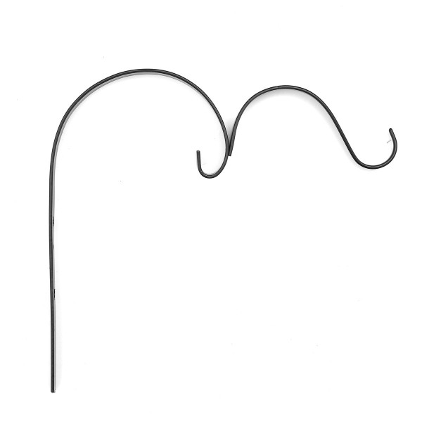 Cast Iron Garden Hanging Basket Hook Bracket Planter Home Wall Ornate Decoration - 1