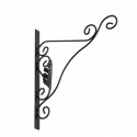 Cast Iron Garden Hanging Basket Hook Bracket Planter Home Wall Ornate Decoration - 1