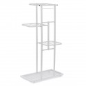 4 Layers Retro Iron Flower Stand Pot Plant Display Shelves Garden Home Decoration - White