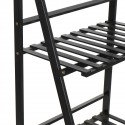 Folding Plants Stand 3 Tier Ladder Shelf Wood Bookshelf Storage Rack Home Decor - 50cm