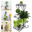 4 Tier Metal Shelves Flower Pot Plant Stand Display Indoor Outdoor Garden Home - #1
