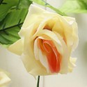 2.4m Artificial Plastic Rose Flower Green Leaves Garland Home Garden Wedding Party Decorations - Pink