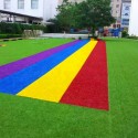 Green Artificial Grass Floor Mat Synthetic Landscape Lawn Garden Carpet Playground for DIY Landscaping Gardening Props Golf - 0.
