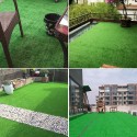 Green Artificial Grass Floor Mat Synthetic Landscape Lawn Garden Carpet Playground for DIY Landscaping Gardening Props Golf - 0.