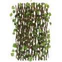 Garden Patio Yard Expandable Artificial Ivy Leaf Fence Decorations Screen
