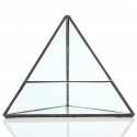 15cm Triangle Greenhouse Glass Terrarium DIY Micro Landscape Succulent Plants Flower Pot