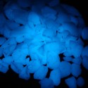 1000g Artificial Glowing Rubbles Garden Path Flower Pot Decor Landscape Noctilucent Stones - Yellow Green