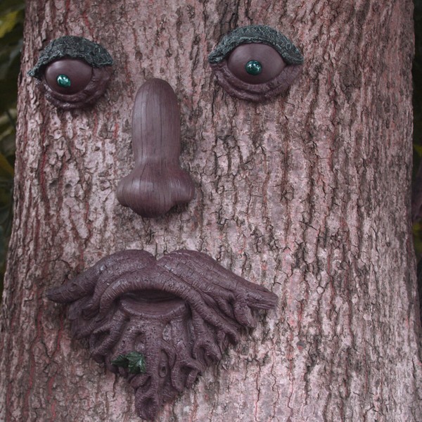 Outdoor Tree Old Man Art Sculpture Tree Sculpture Home Gardening Tree Face for Garden Decoration