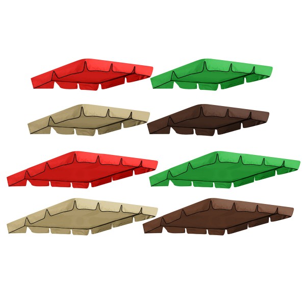 Garden Swing Chair Canopy Cover Shade Sail Waterproof UV Resistant Outdoor Courtyard Hammock Tent Swing Top Cover - Beige