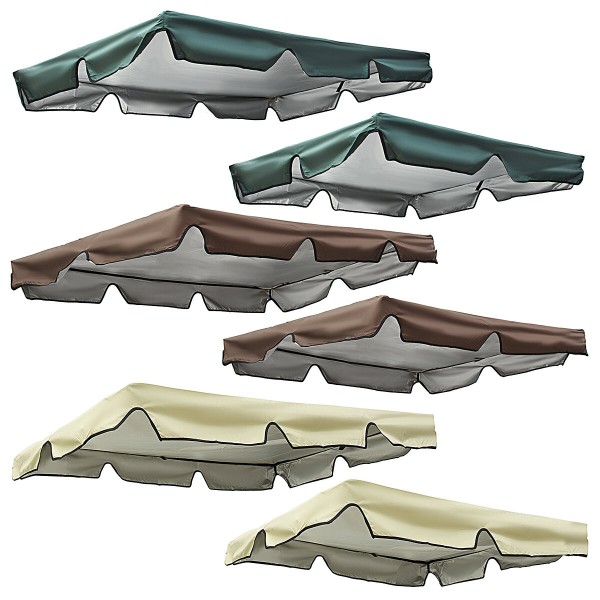 Waterproof Swing Canopy Outdoor Garden Patio Sunshade Cover Seat Top Cover Courtyard Swing Sunshade - Beige