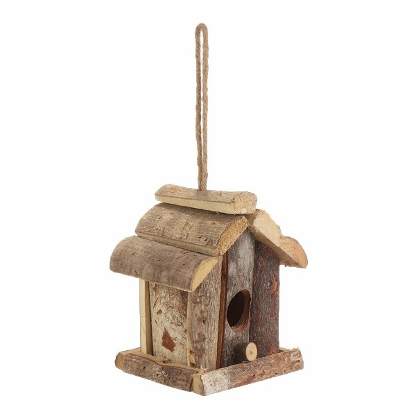 Vintage Wooden Bird House Nesting Box Small Wild Birds Nest Home Garden Decoration
